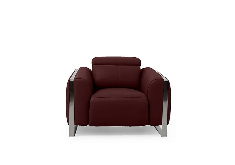Gisella Leather Chair - Ruby