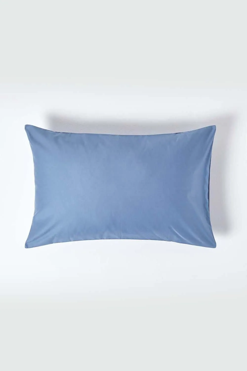 Homescapes Egyptian Cotton Housewife Pillowcase 1000 TC in Blue 1