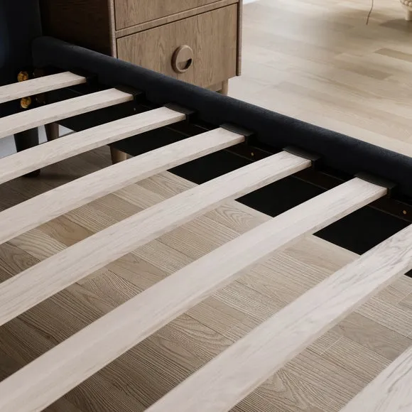 Skylar Velvet Pillow Back Bed Frame 4