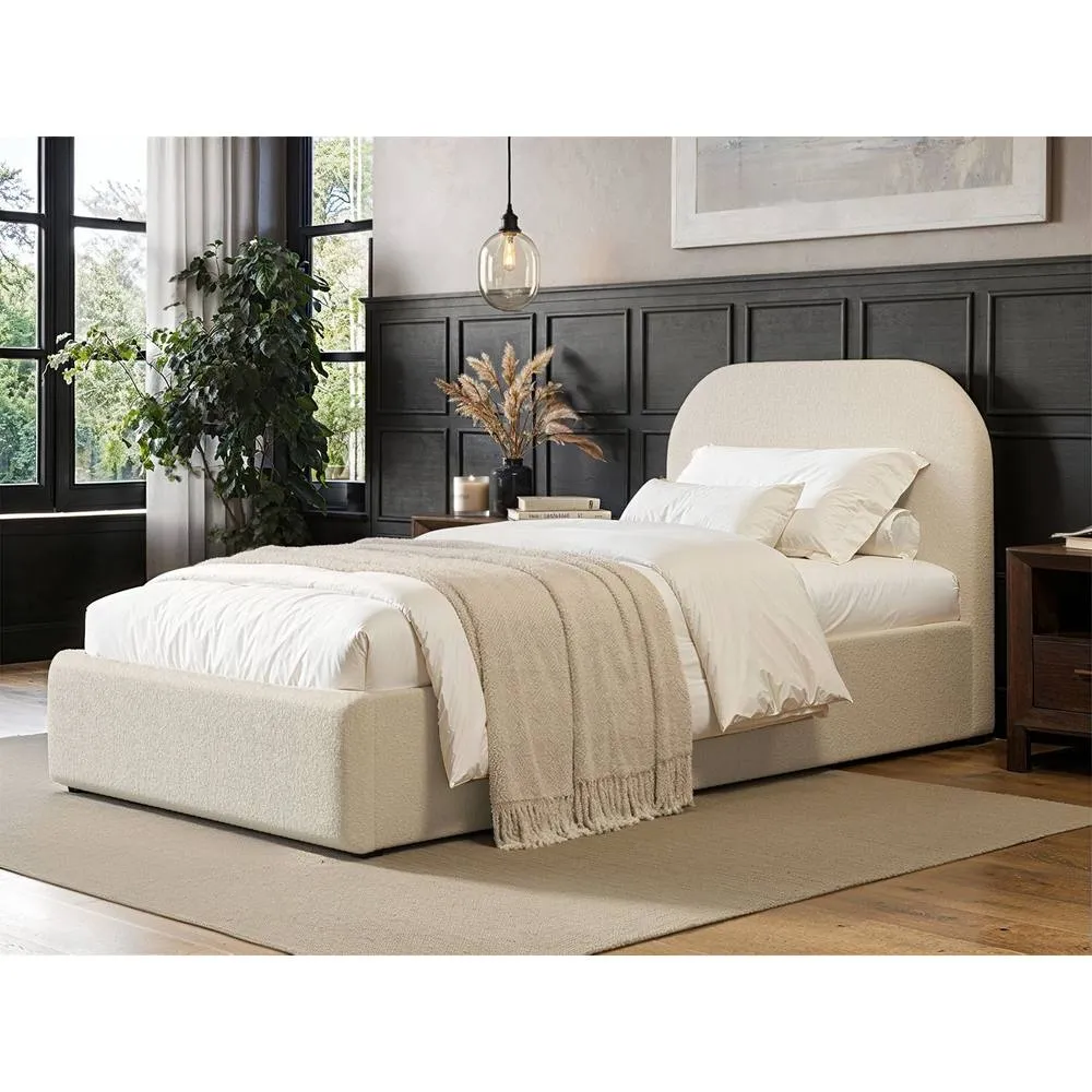 Flair Alba Single Ottoman Bed in Cream 1