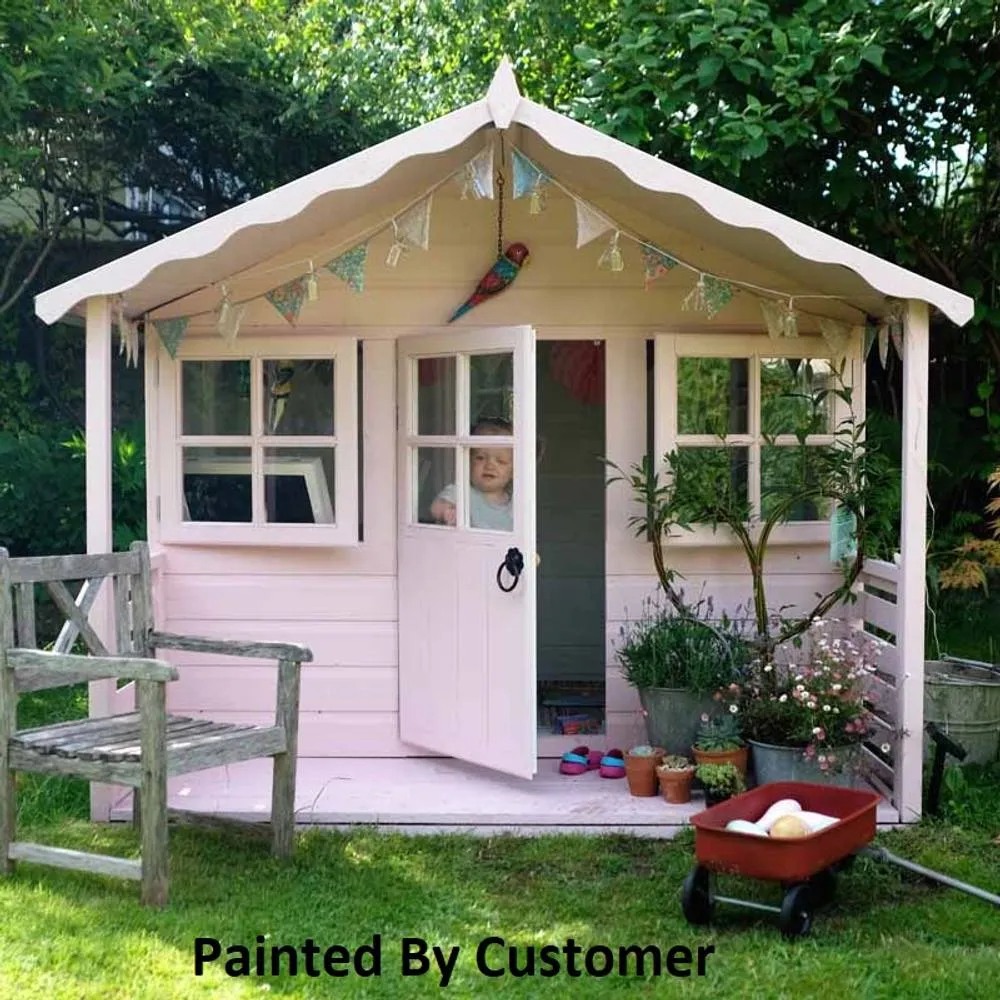 Shires Stork Playhouse Kid's Wendy House in Brown 5