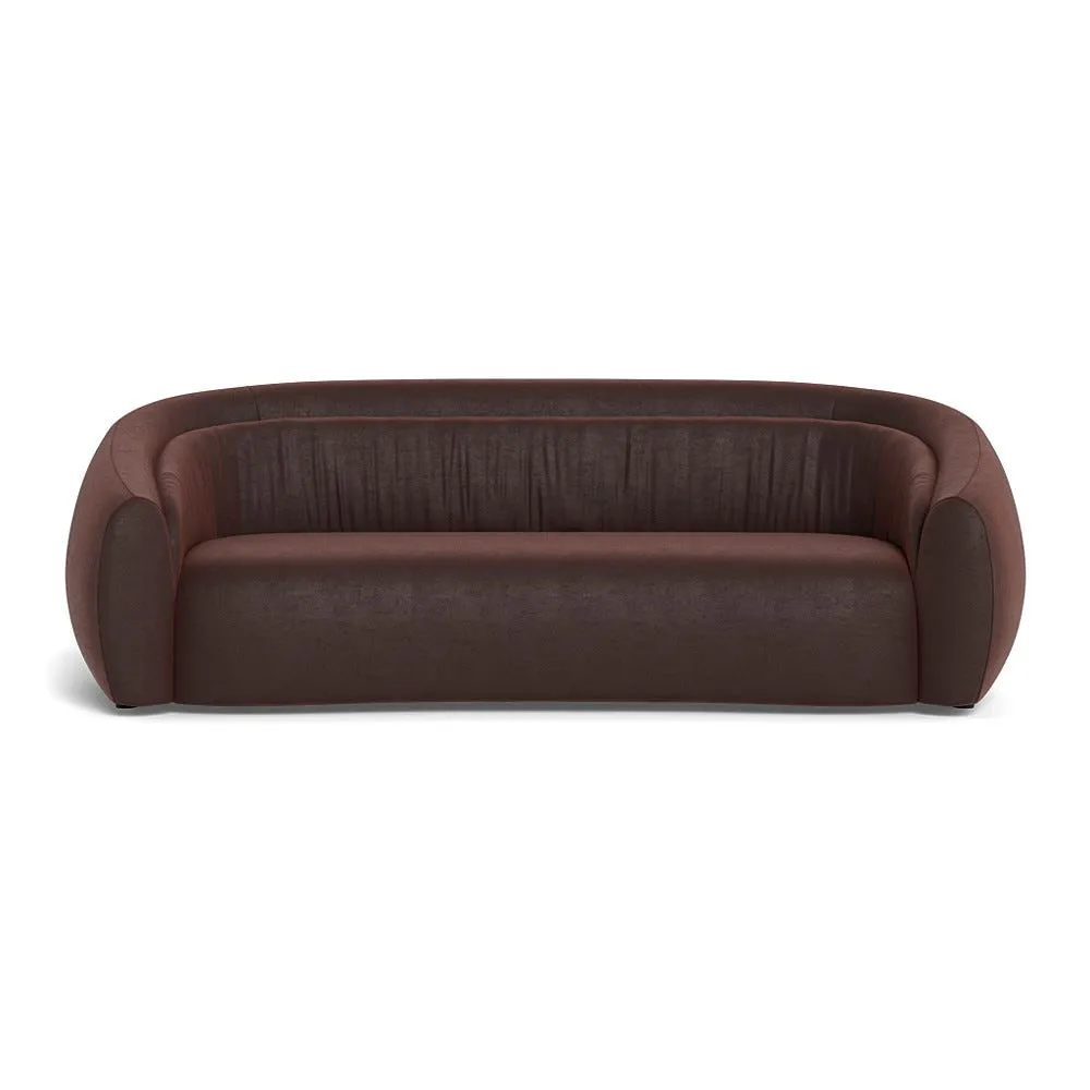 Heal's Flora 4 Seater Sofa Nobilis Velvet Espresso 1