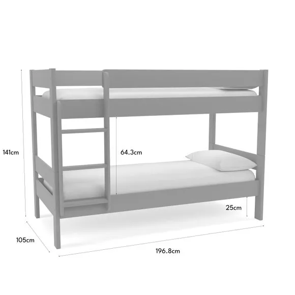 Compact Wooden Bunk Bed 6