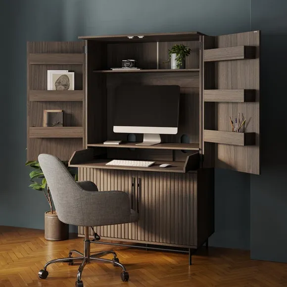 Bryant Hideaway Computer Cabinet Desk 3