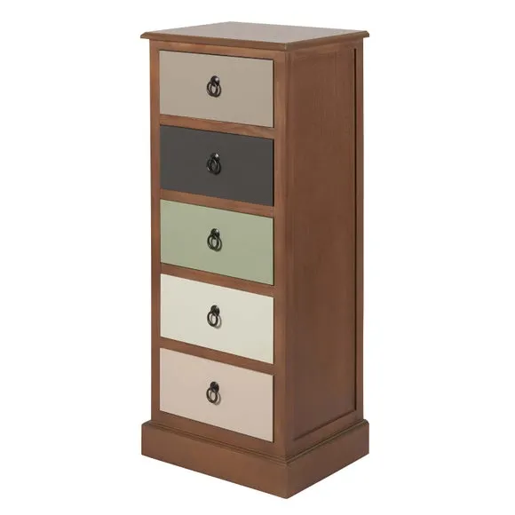Pacific Loft 5 Drawer Chest, Pine 3