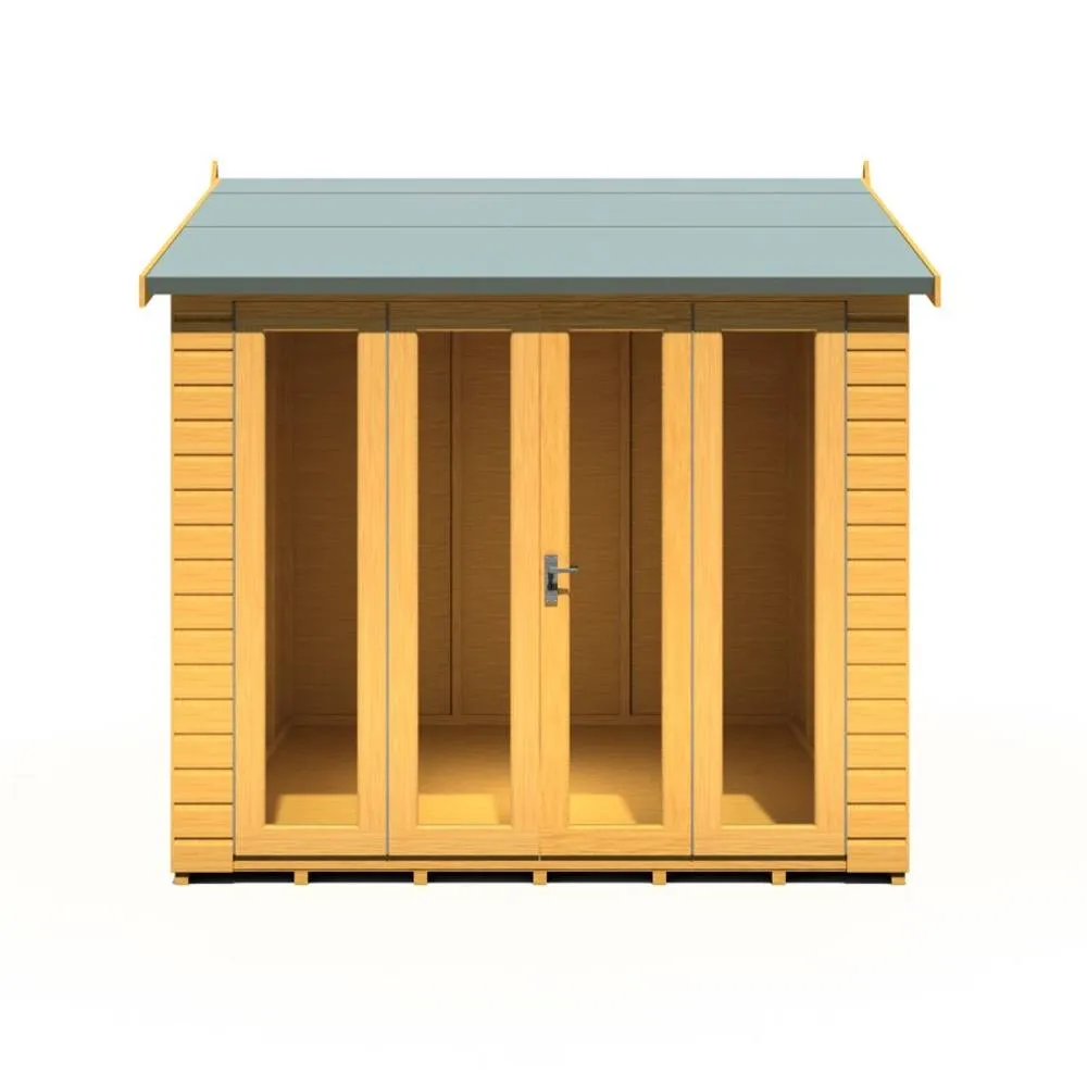 Shires Blenhiem 8 x 8 Feet Summerhouse - L259.4 x W253.4 x H246.2 cm in Light Brown