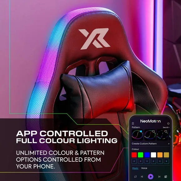 X Rocker Agility Compact RGB Office Gaming Chair with Neo Motion Sync LED 3