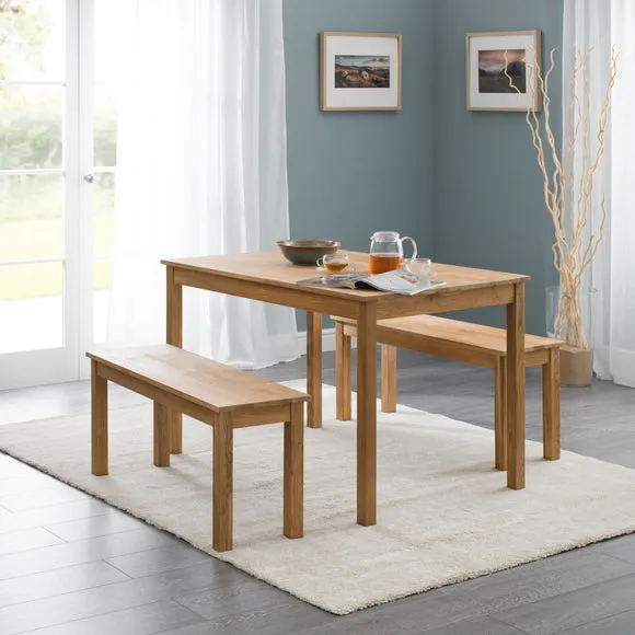 Coxmoor 4 Seater Rectangular Dining Table, Oak 3