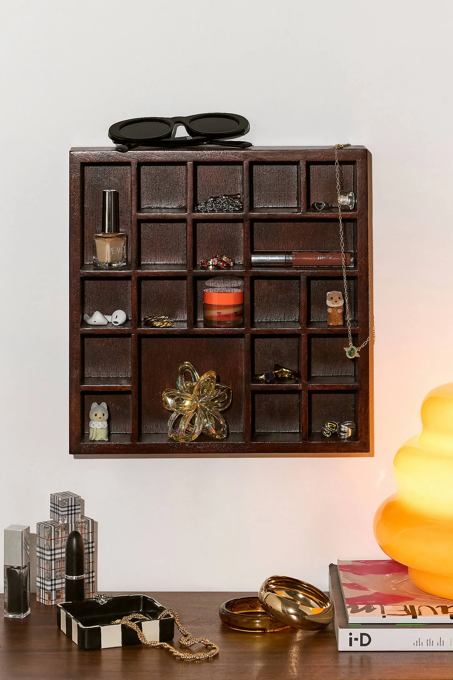 Erica Small Trinket Display Shelf - Brown