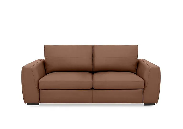 Dinky Leather 3 Seater Sofa - Butterscotch Cat - Sofas and Armchairs - In Time for Christmas