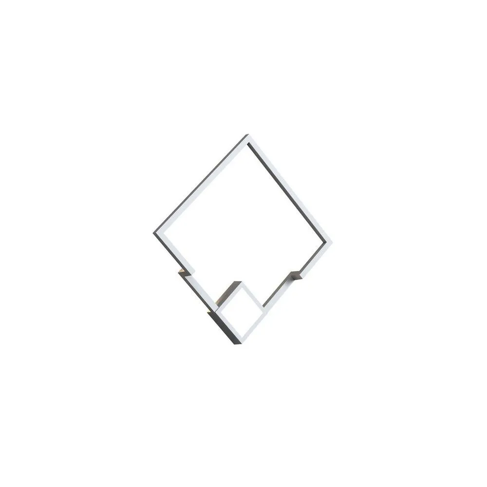 Netlighting Boutique Square Wall Lamp Dimmable 25W LED 3000K 1370lm White
