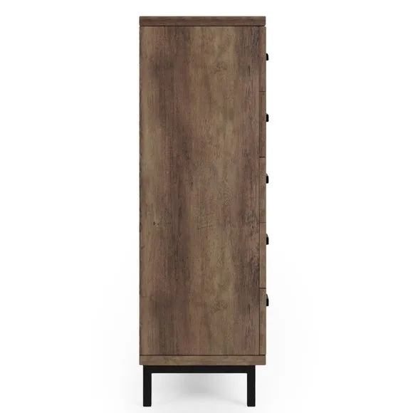 Fulton Tall 5 Drawer Chest, Pine Effect 4