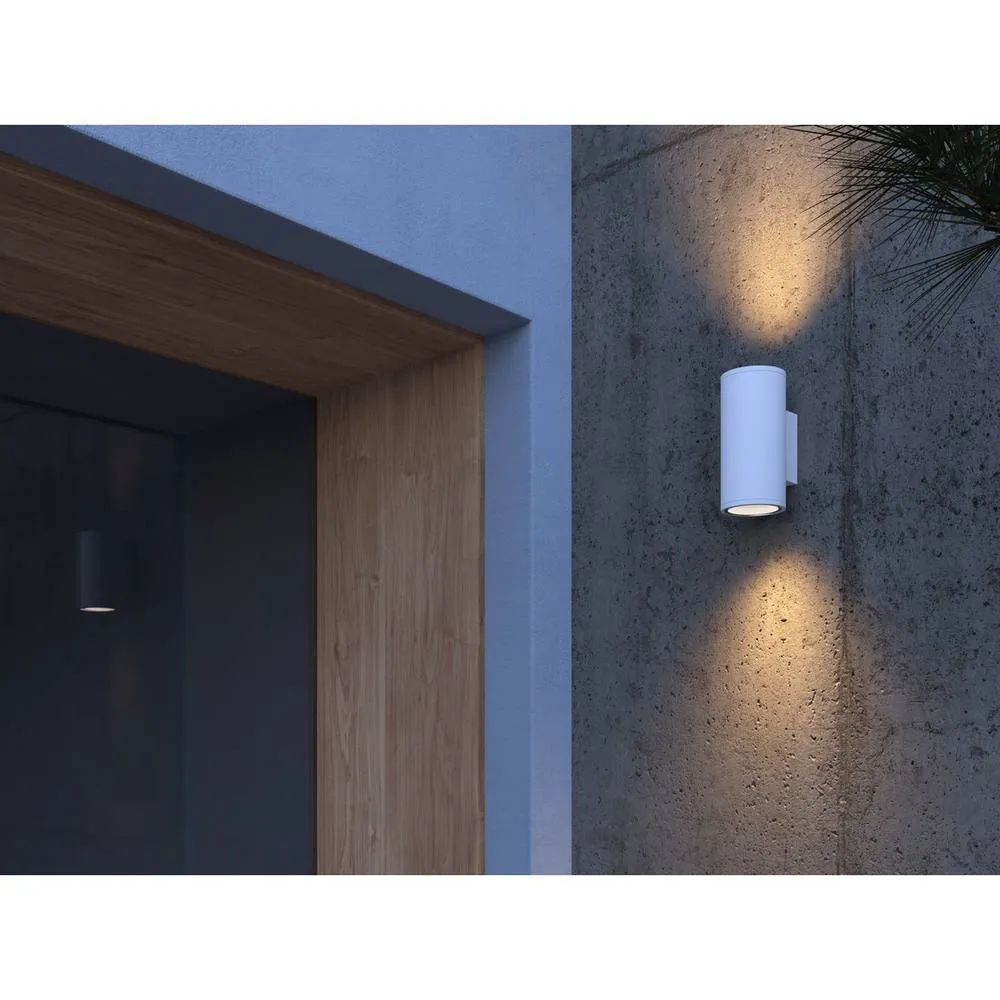 Netlighting Orion Outdoor Up Down Wall Lamp White GU10 16W IP54 2