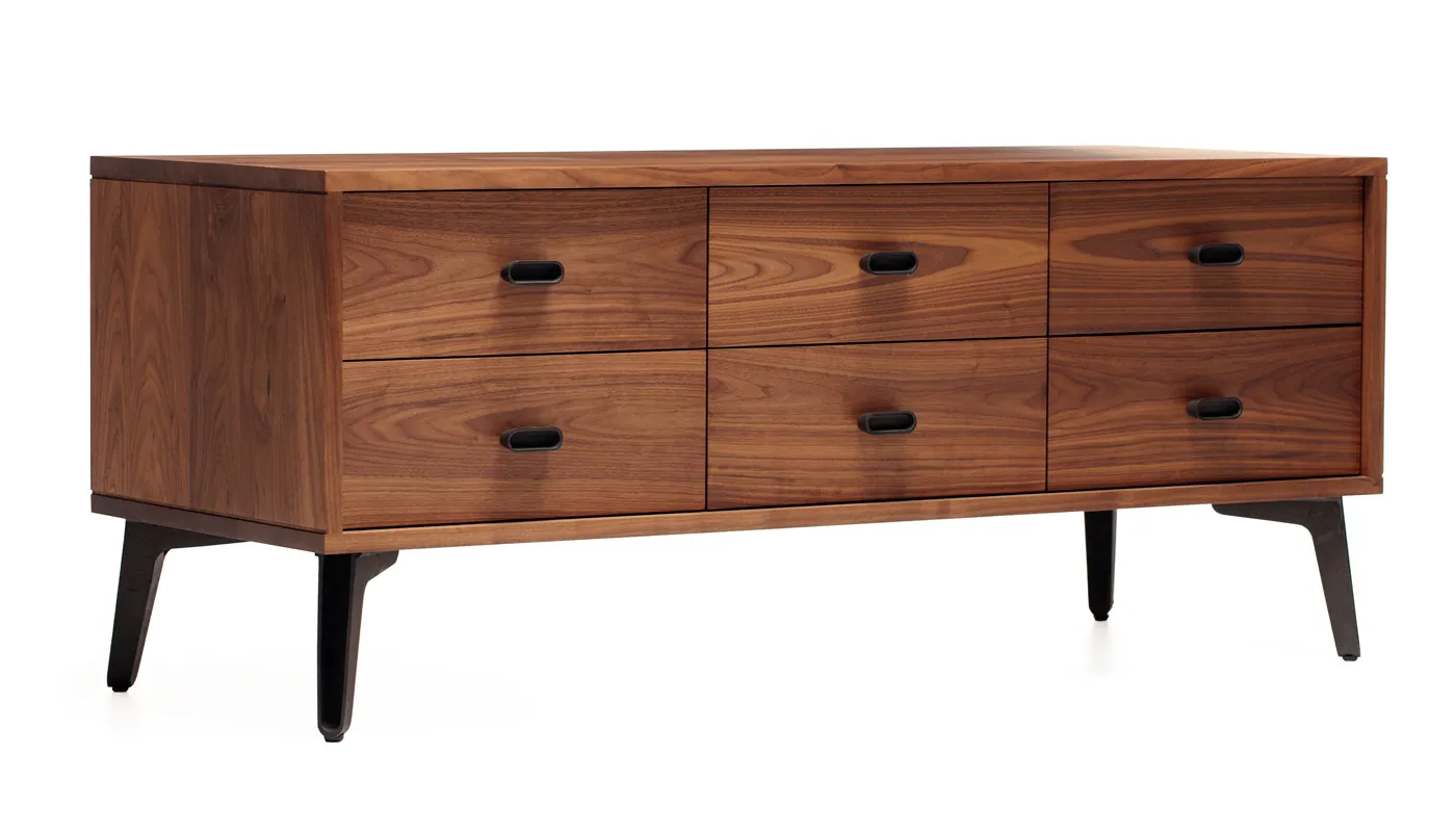 De La Espada Mcqueen Low Chest Walnut 1