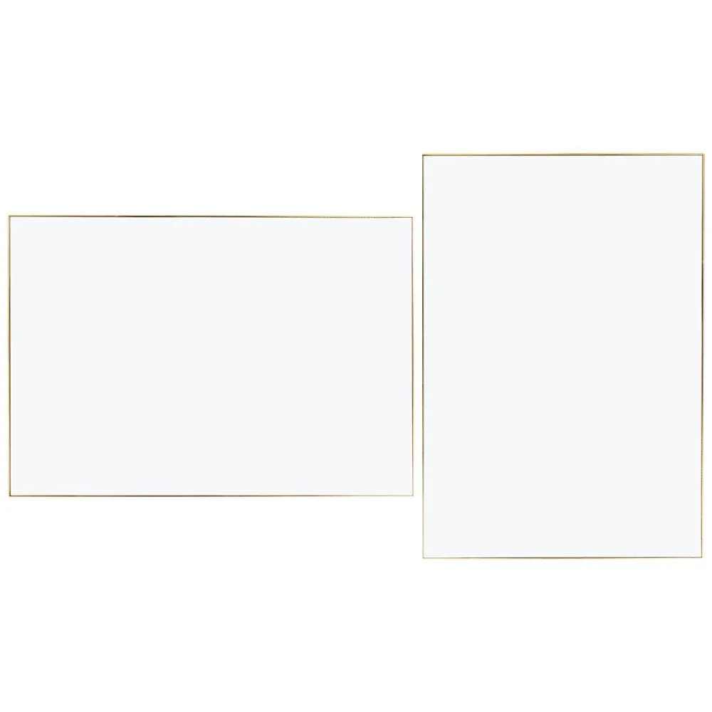 Heal's Fine Edge Mirror Rectangle 130x90cm Gold 1