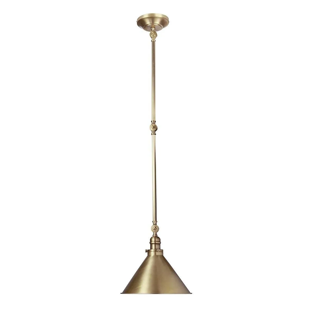 Netlighting Provence 1 Light Indoor Wall Ceiling Light Antique Brass E27 in Yellow