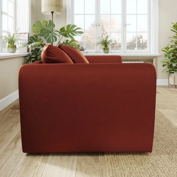 Blake Curved Arm Opulent Velvet 2 Seater Sofa 2