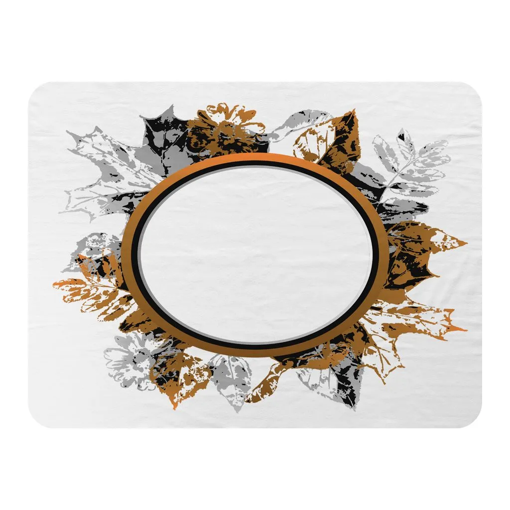 Benjamin Tate Design Paint Print Autumn Decoration Blanket in Natural