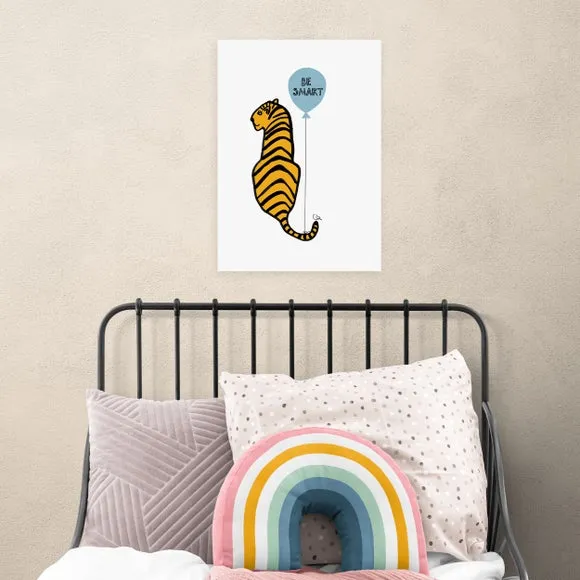 East End Prints Be Smart Tiger Print 1