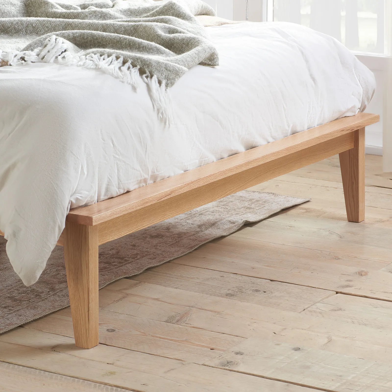 Birlea Rattan Bed Frame Venice Oak 4FT6 135cm Wrap Around in Beige 3