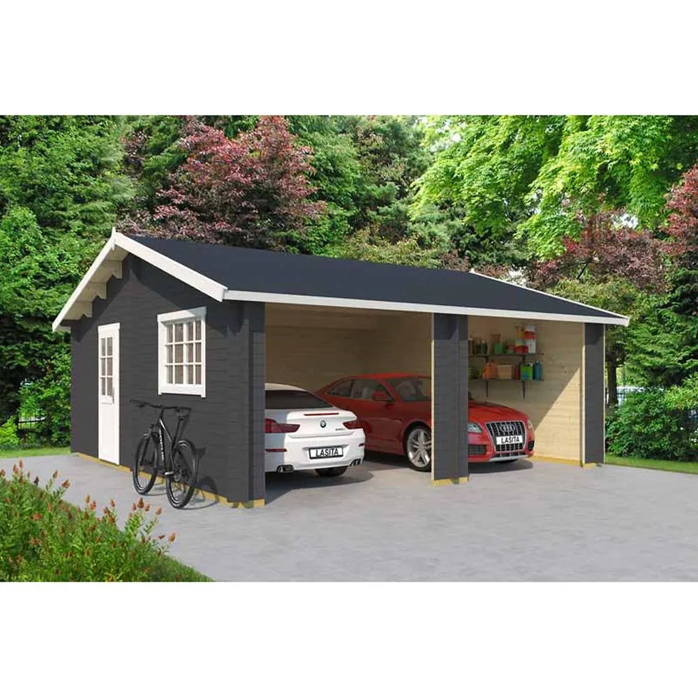 Lasita Maja Ltd Falkland-Log Cabin, Garden Room, Home Office - L635xW628.6xH313.5 cm in Light Tan 4