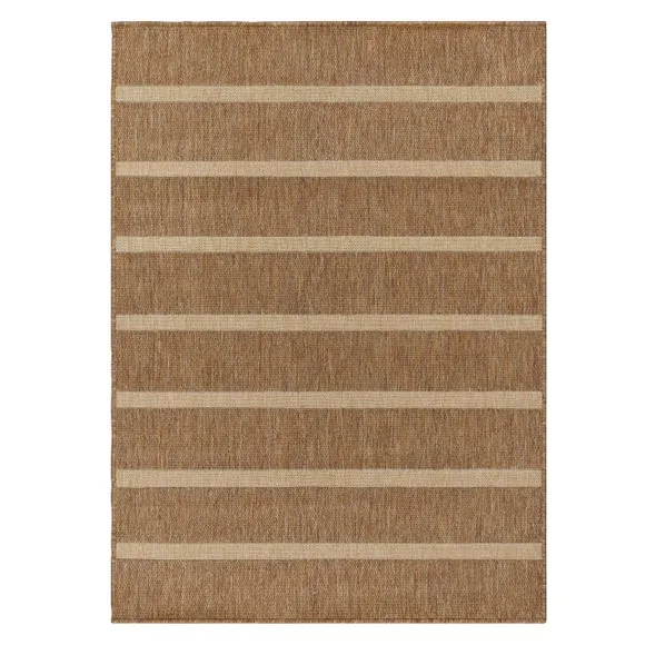 Yard Tala Stripe Jute Effect Indoor Outdoor Rug 4