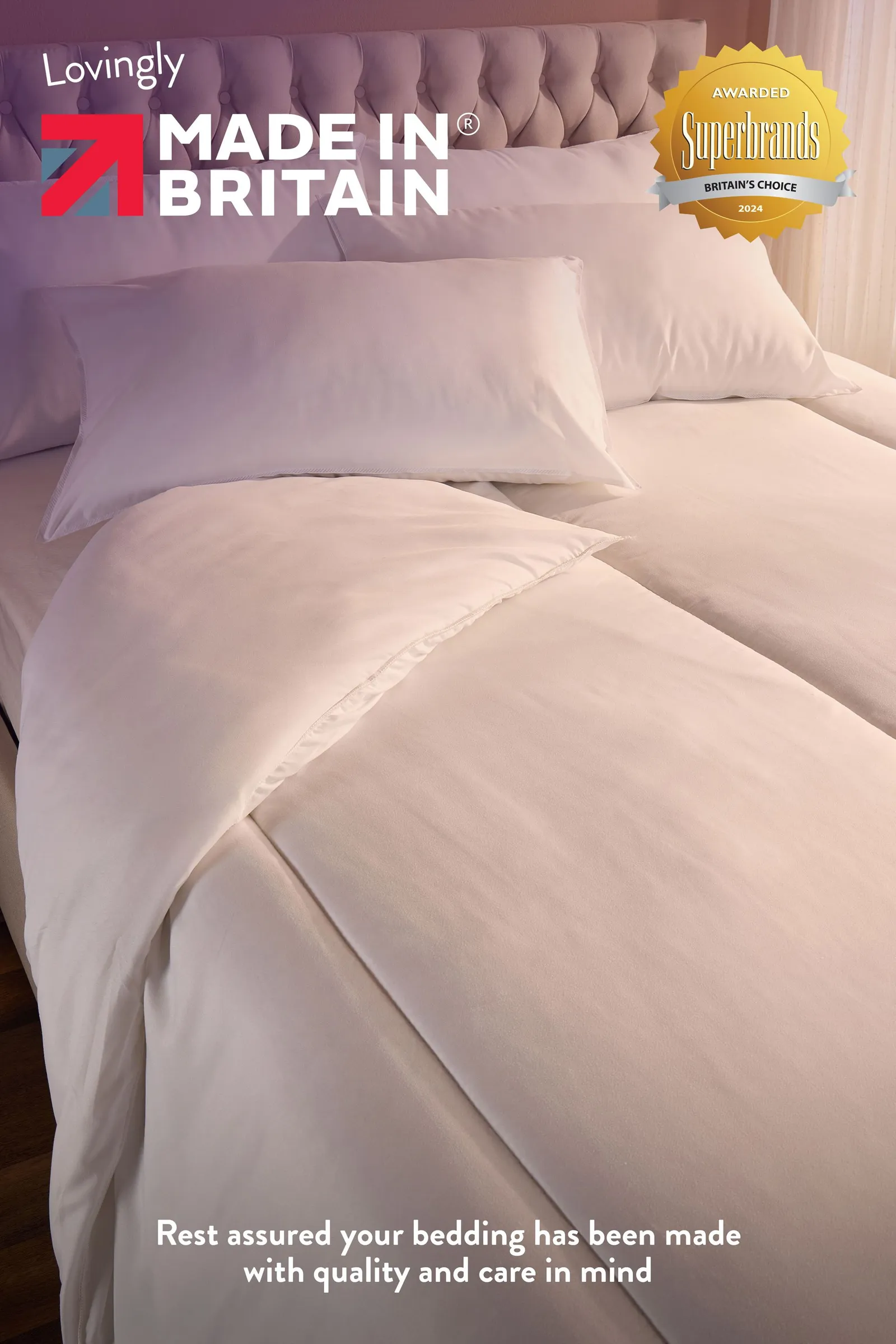 Slumberdown Chilly Nights 15 Tog Duvet, 2 Cosy Nights Pillows in White 6