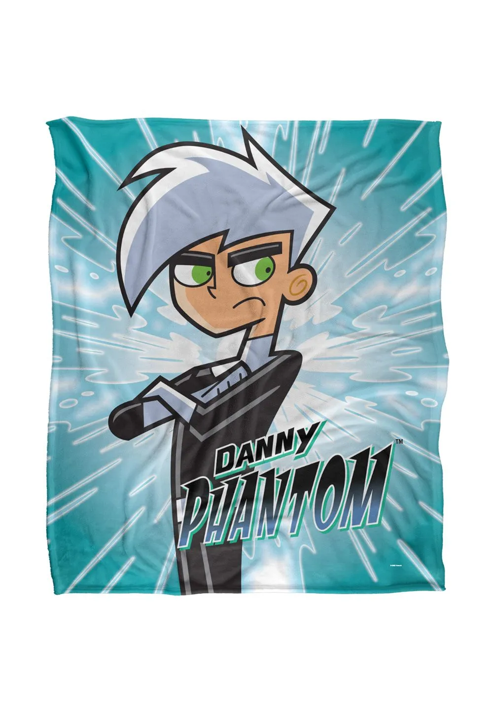 Nickelodeon Danny Phantom With Logo Silky Touch Super Soft Throw Blanket 152 X 127 cm in White