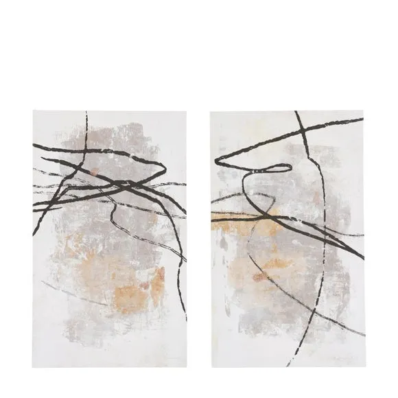 Cedar and Sage Set of 2 Tangled Form Canvases