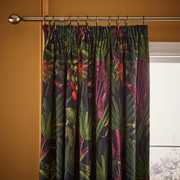 Tropical Treasures Pencil Pleat Curtains 1
