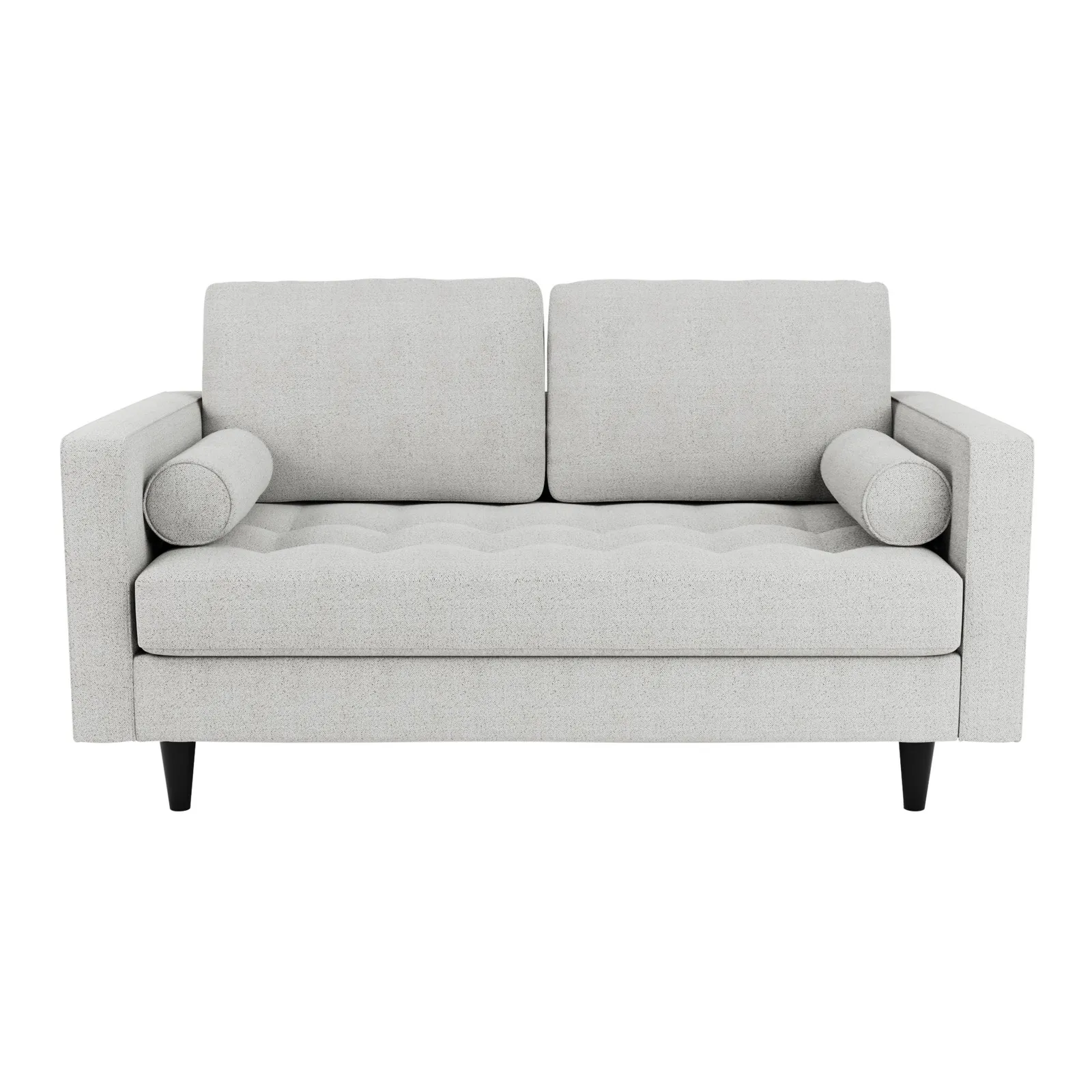 Zoe Boucle 2 Seater Sofa Light Grey