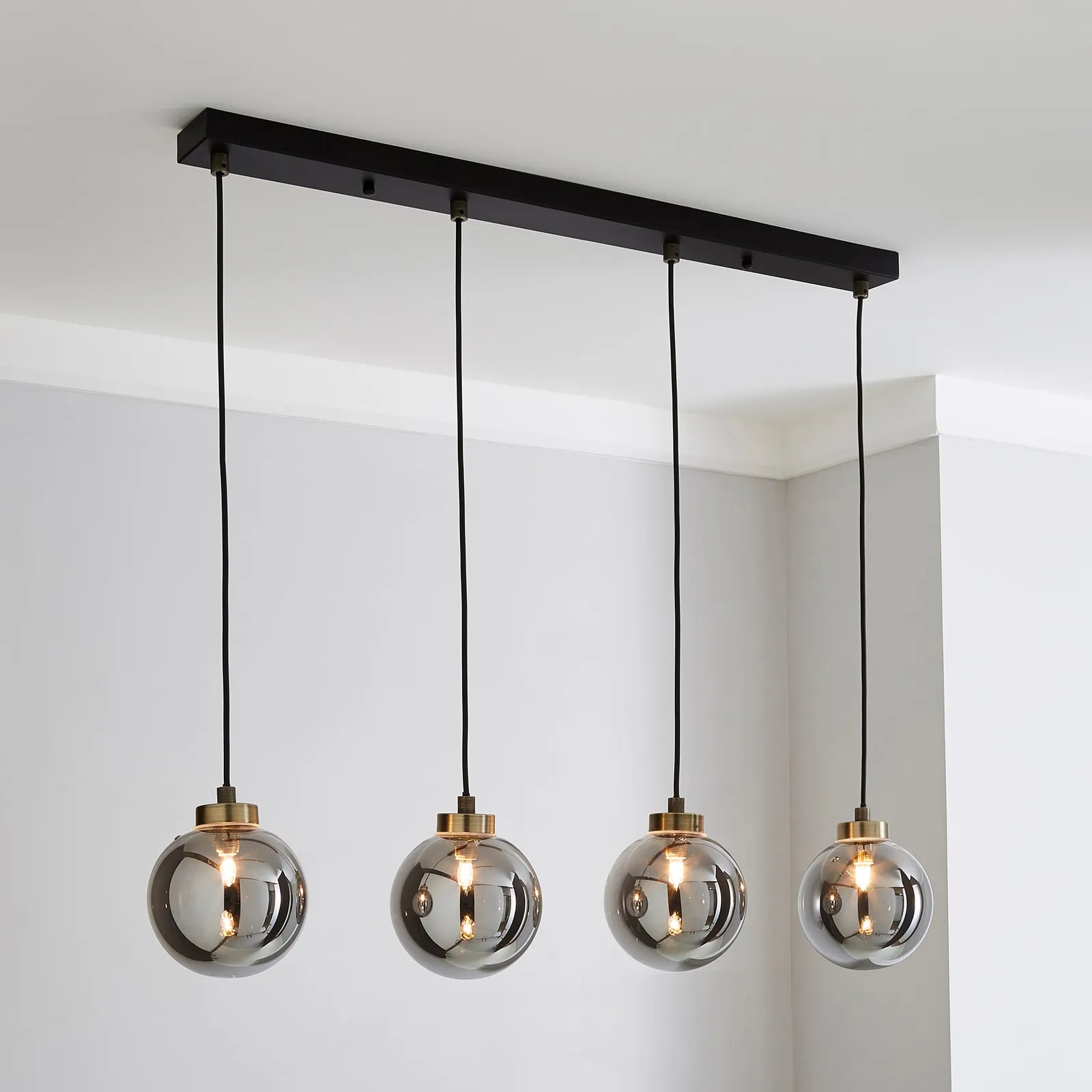 Tanner 4 Light Hanging Bar Black