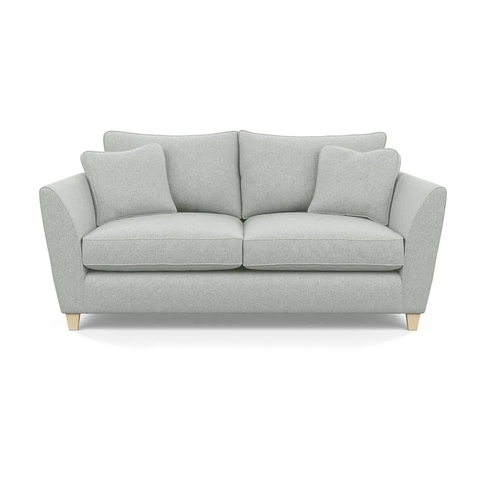 Heal's Torino 3 Seater Sofa Melton Wool Limestone Natural Feet 1