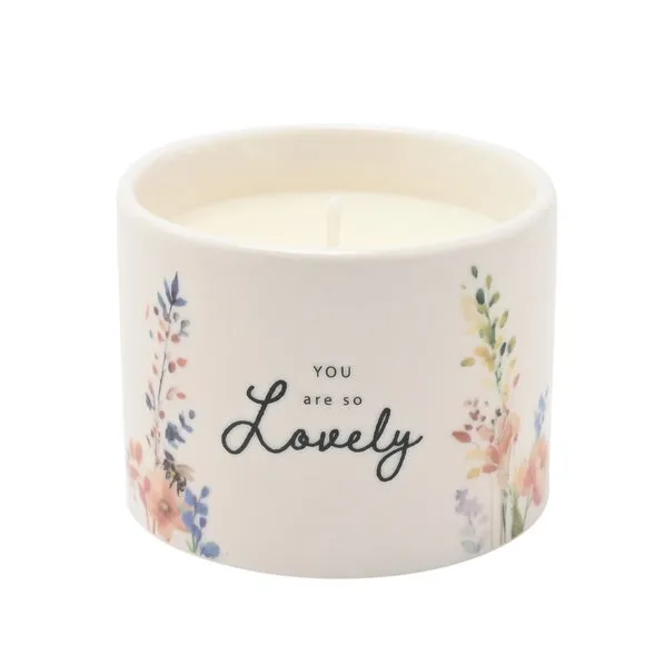The Cottage Garden Ceramic Candle 100g Lovely, Multi 3