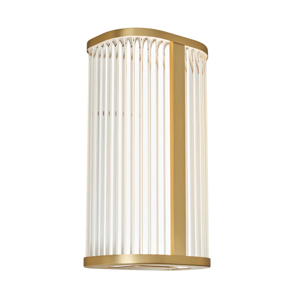 Amie Bathroom LED CCT Wall Light, Satin Brass