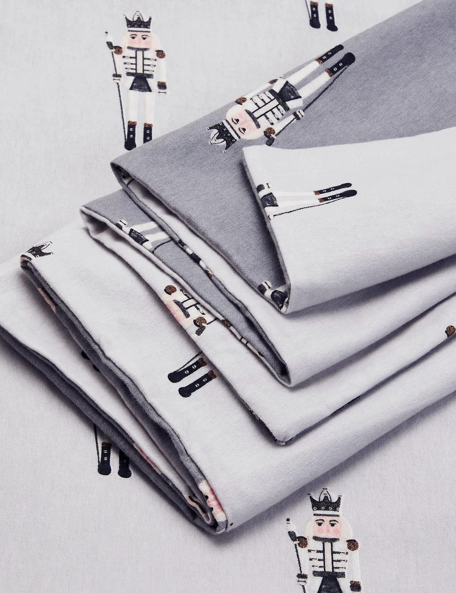 M&S Pure Brushed Cotton Nutcracker Bedding Set