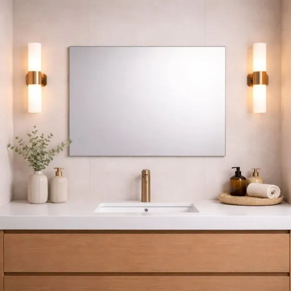 Frameless Rectangle Venetian Wall Mirror 1