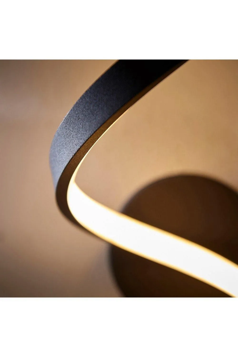 Netlighting Astral Modern Integrated LED Bathroom Wall Light Textured Black Warm White IP44 5