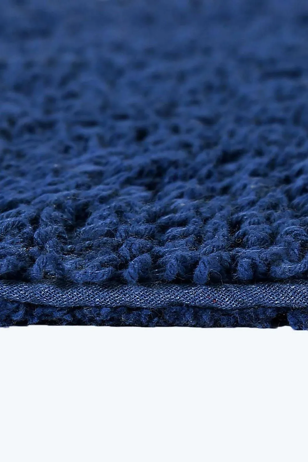 Homescapes Luxury Square Bath Mat 1600GSM 100% Cotton Reversible Shower Mat, 50cm in Navy 5
