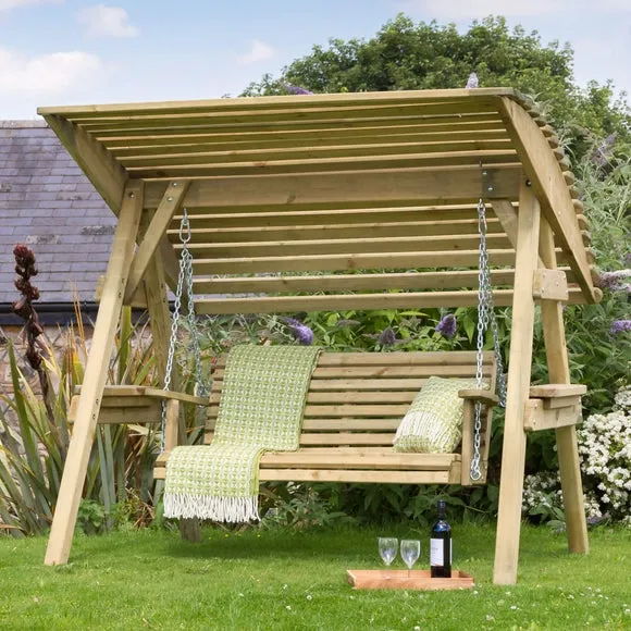 Miami 2 Seater Wooden Garden Swing Seat