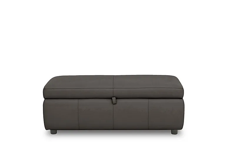 Tyrell 120cm Leather Blanket Box - Dark Chocolate