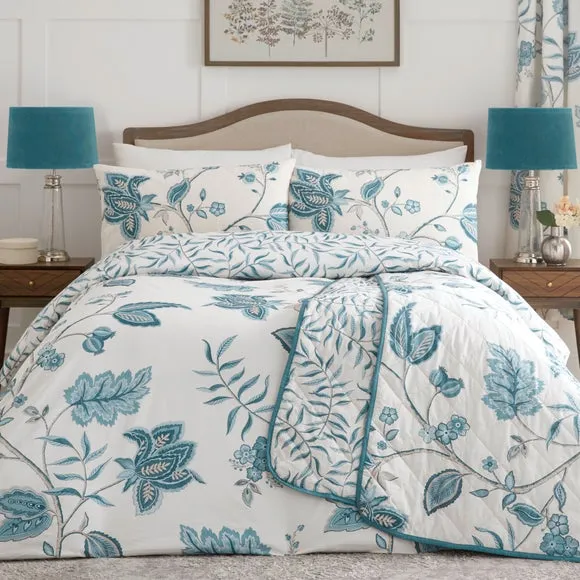 Dreams n Drapes Samira Reversible Duvet Cover and Pillowcase Set 1