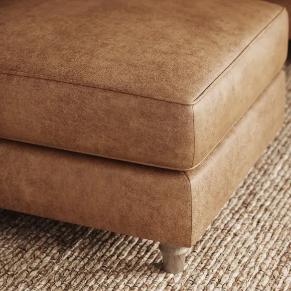 Flori Arizona Faux Leather Footstool 3