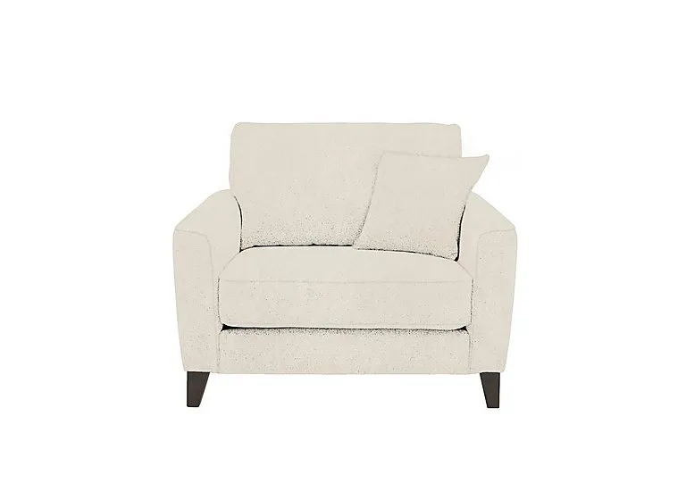 Brondby Fabric Cuddle Chair - Beige - Sofas and Armchairs