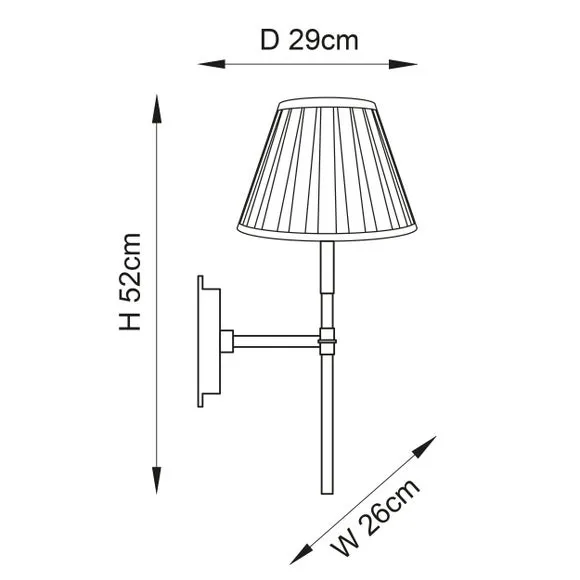 Vogue Holden Traditional Wall Light 4