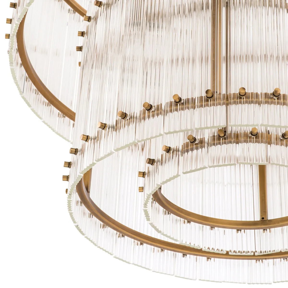 Eichholtz Ruby Chandelier L Antique Brass Finish Glass | Barker & Stonehouse 6