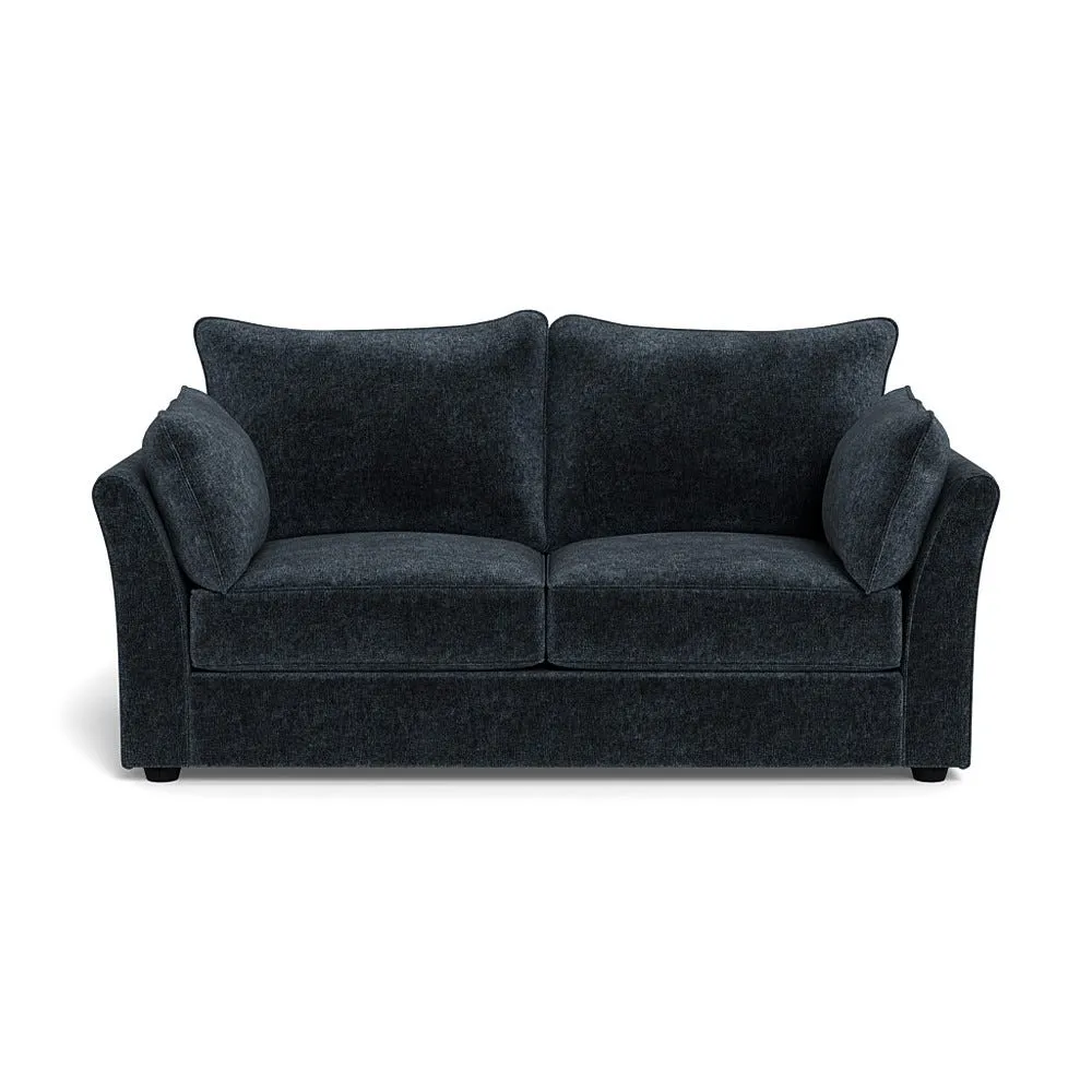 Heal's Tailor 3 Seater Sofa Velvet Boucle Space Black Feet 1