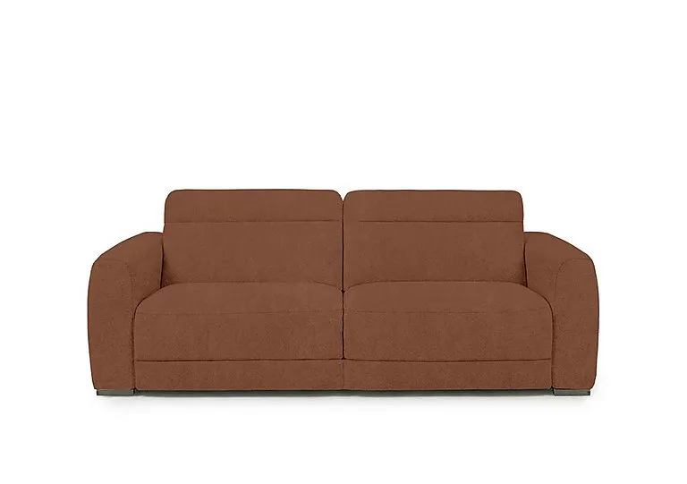 Edison Fabric 3 Seater Sofa - Rust - Sofas and Armchairs