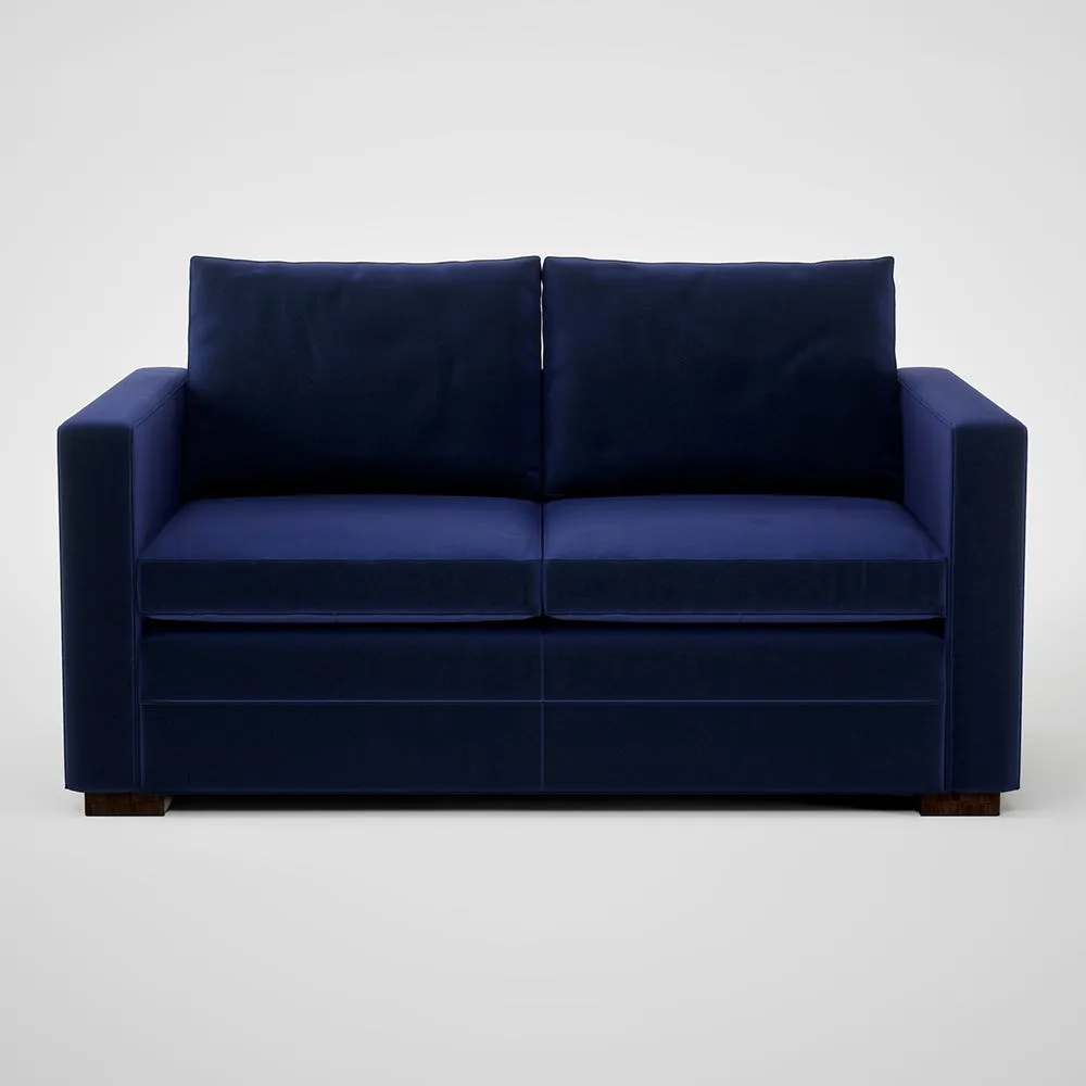 Heal's Palermo 2 Seater Sofa Nobilis Velvet Neptune Walnut Feet 2