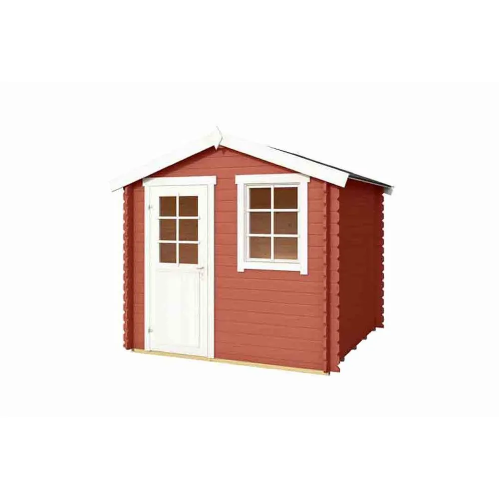 Lasita Maja Ltd Wels 2-Log Cabin, Garden Room, Home Office - L263.7xW250xH233.7 cm in Light Brown 4